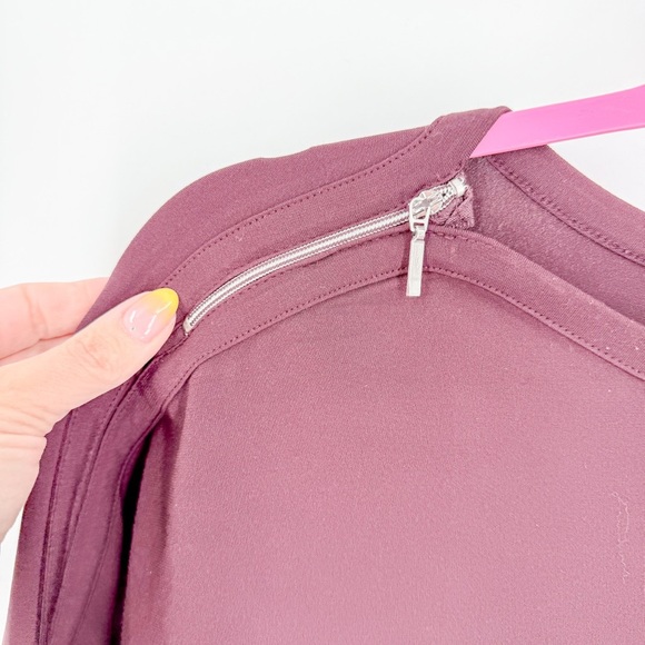 Chico's Deep Purple Short Sleeve Tee - Picture 3 of 6